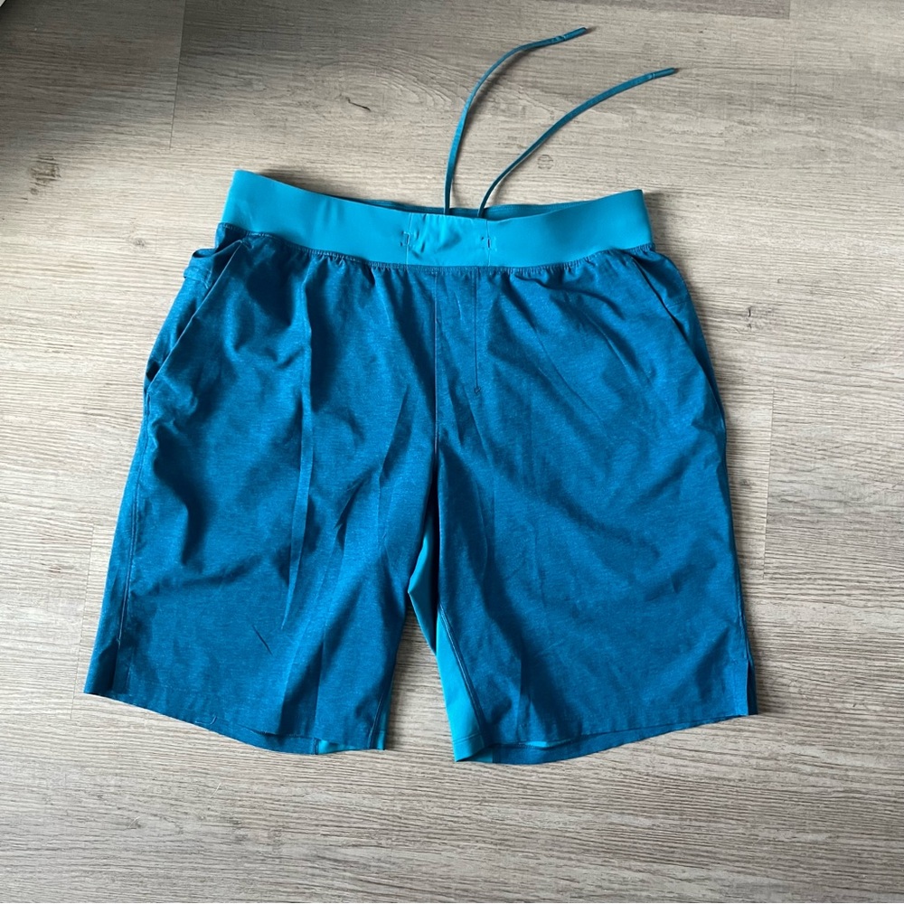 Lululemon Pace Breaker Turquoise Training Shorts